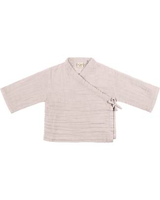 Numero 74 Theo Kimono - Powder - 100% GOTS Organic Cotton Long Sleeves Tops