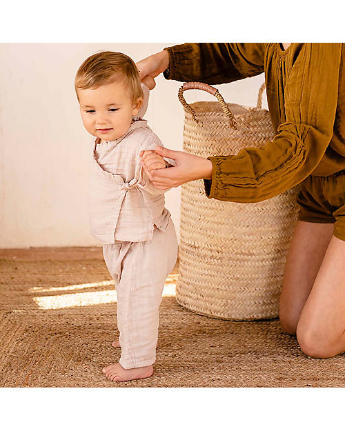 Numero 74 Theo Pants - Powder - 100% GOTS Organic Cotton Trousers