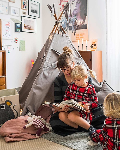 Numero 74 Tipi Tent, Stone Grey - 100% Thai Cotton Tepees & Tents