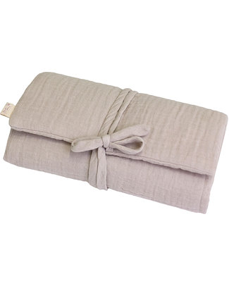 Numero 74 Travel Changing Pad - Powder - 100% Cotton Muslin Travel Changing Mats