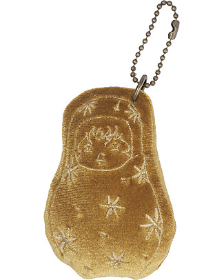 Numero 74 Velvet Matrioska Keychain - Gold - Perfect Gift! New Bohemian Collection Party Favours