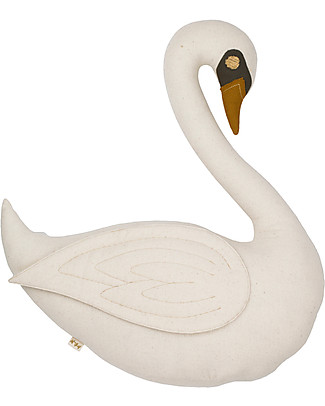 Numero 74 Vicky Swan Cushion - Organic cotton Cushions