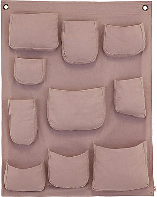 Numero 74 Wall pocket, Dusty Pink - Cotton Toy Storage Boxes