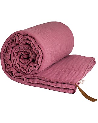 Numero 74 Winter Blanket - Baobab Rose 140 x 190 cm - Double Cotton Muslin Dresses