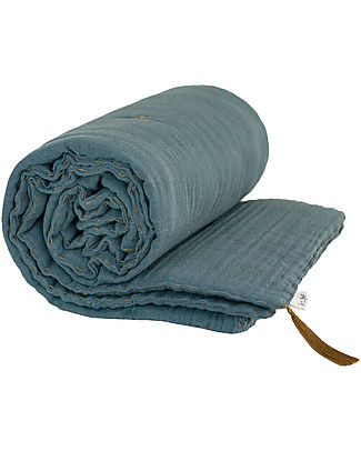 Numero 74 Winter Blanket - Gold 140 x 190 cm - Double Cotton Muslin Muslin Swaddle