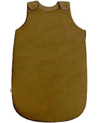 Numero 74 Winter Sleeping Bag in Cotton Velvet - 0-6 months - Antique Bronze - TOG 3.5 Sleeping Bags