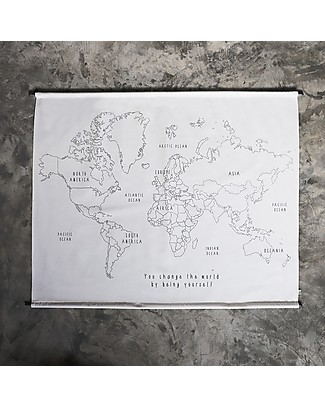 Numero 74 World Map Embroidery Kit - 110x80 cm Art & Craft Kits