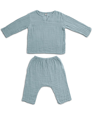 Numero 74 Zac Shirt + Pants Suit, Sweet Blue - 100% organic cotton Special Occasion