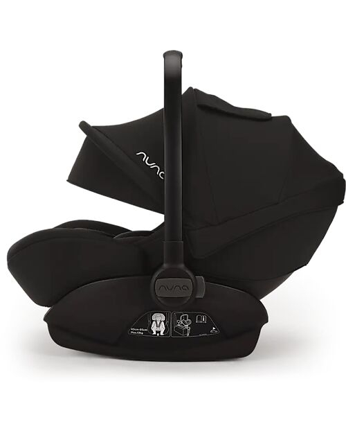 Nuna Arra Next Car Seat - Caviar - Chocolate - Reclining to 157 ° - Group 0+ Car Seats Group 0+/1
