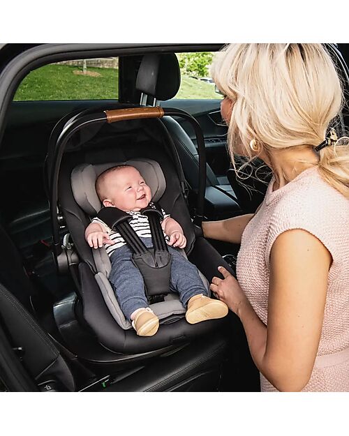 Nuna Arra Next Car Seat - Caviar - Chocolate - Reclining to 157 ° - Group 0+ Car Seats Group 0+/1