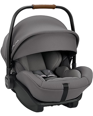 Nuna Arra Next Car Seat for Stroller and Car - 0-18 months - Compatible with Base Next - Granite - Reclining to 157 ° Lights Strollers