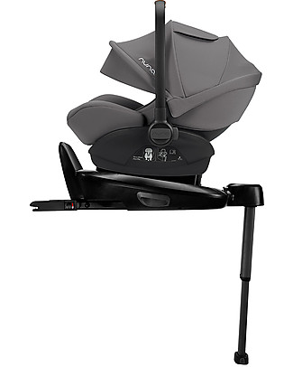 Nuna Arra Next Car Seat for Stroller and Car - 0-18 months - Compatible with Base Next - Granite - Reclining to 157 ° Lights Strollers