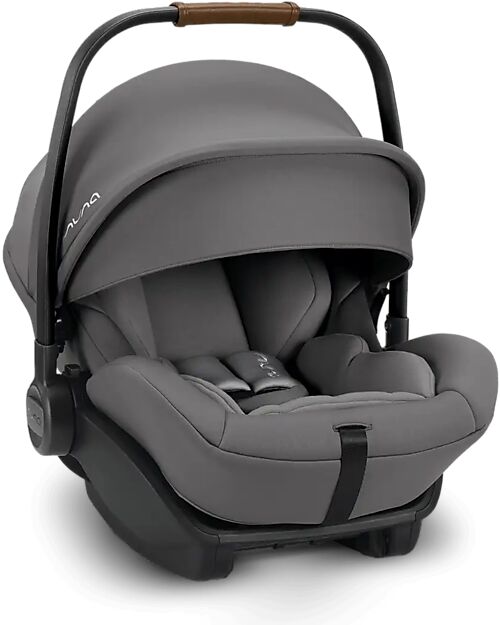 Nuna Arra Next Car Seat - Granite - Cognac - Reclining to 157 ° - Group 0+ Car Seats Group 0+/1