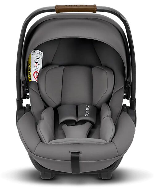 Nuna Arra Next Car Seat - Granite - Cognac - Reclining to 157 ° - Group 0+ Car Seats Group 0+/1