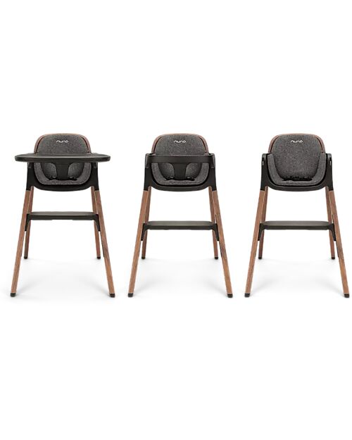 Nuna Bryn High Chair - Sanderson - Walnut Wood - From Birth to 6 Years High Chairs