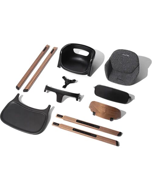 Nuna Bryn High Chair - Sanderson - Walnut Wood - From Birth to 6 Years High Chairs