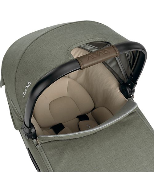 Nuna Cari Aire for Stroller and Car - 0-6 Months - Pine - Light Safe and Transportable Pram Systems