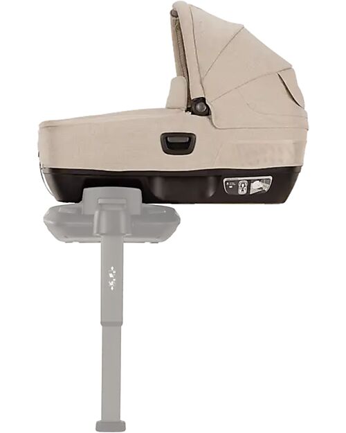 Nuna Cari Next Carrycot for Stroller and Car - Biscotti - Compatible with Next Base - Lightweight Safe and Transportable Pram Systems