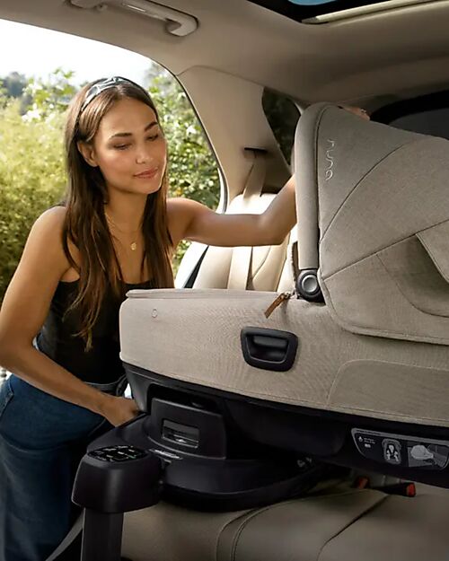 Nuna Cari Next Carrycot for Stroller and Car - Biscotti - Compatible with Next Base - Lightweight Safe and Transportable Pram Systems