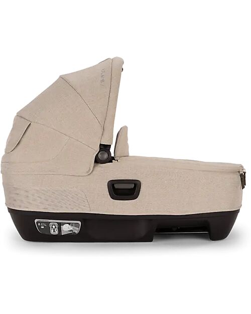 Nuna Cari Next Carrycot for Stroller and Car - Biscotti - Compatible with Next Base - Lightweight Safe and Transportable Pram Systems