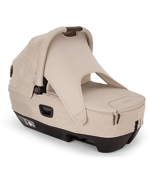 Nuna Cari Next Carrycot for Stroller and Car - Biscotti - Compatible with Next Base - Lightweight Safe and Transportable Pram Systems