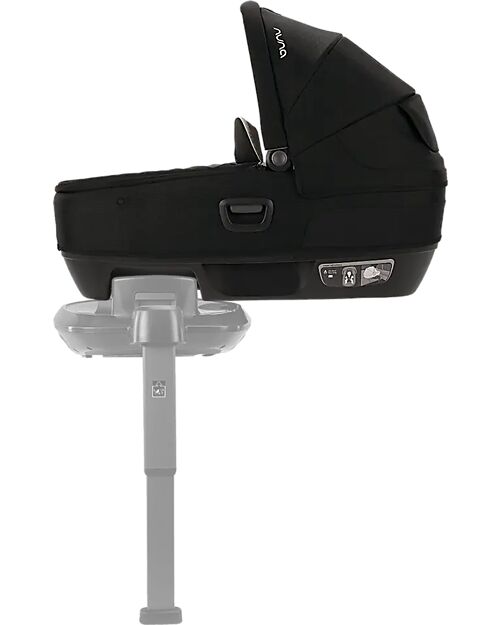 Nuna Cari Next Carrycot for Stroller and Car - Caviar - Compatible with Next Base - Lightweight Safe and Transportable Pram Systems