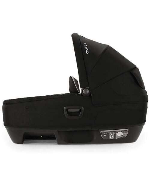 Nuna Cari Next Carrycot for Stroller and Car - Caviar - Compatible with Next Base - Lightweight Safe and Transportable Pram Systems