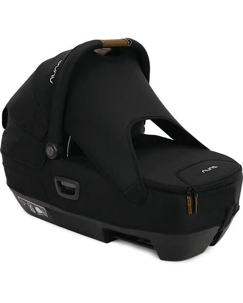 Nuna Cari Next Carrycot for Stroller and Car - Caviar - Compatible with Next Base - Lightweight Safe and Transportable Pram Systems