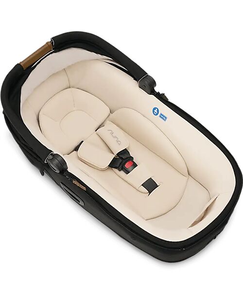Nuna Cari Next Carrycot for Stroller and Car - Caviar - Compatible with Next Base - Lightweight Safe and Transportable Pram Systems