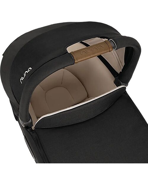 Nuna Cari Next Carrycot for Stroller and Car - Caviar - Compatible with Next Base - Lightweight Safe and Transportable Pram Systems