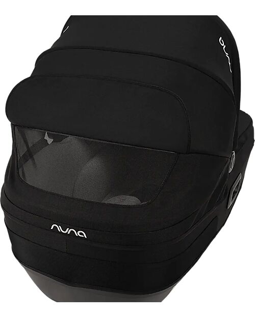 Nuna Cari Next Carrycot for Stroller and Car - Caviar - Compatible with Next Base - Lightweight Safe and Transportable Pram Systems