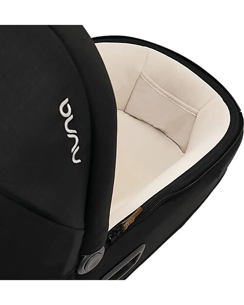 Nuna Cari Next Carrycot for Stroller and Car - Caviar - Compatible with Next Base - Lightweight Safe and Transportable Pram Systems