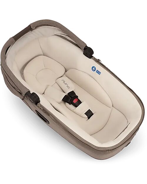 Nuna Cari Next Carrycot for Stroller and Car - Cedar - Compatible with Next Base - Lightweight Safe and Transportable Pram Systems