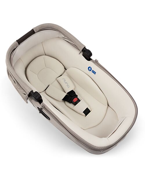 Nuna CARI Next Carrycot for Stroller and Car - Chestnut - Compatible with Base Next - Lightweight, Safe and Portable Pram Systems