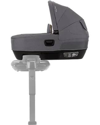 Nuna Cari Next Carrycot for Stroller and Car - Granite - Compatible with Next Base - Lightweight Safe and Transportable Pram Systems