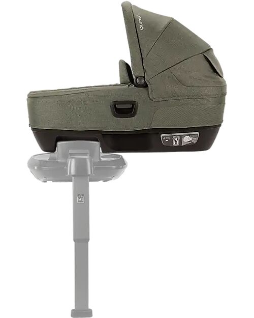 Nuna Cari Next Carrycot for Stroller and Car - Pine - Compatible with Next Base - Lightweight Safe and Transportable Pram Systems