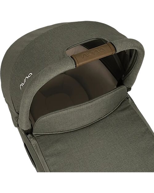 Nuna Cari Next Carrycot for Stroller and Car - Pine - Compatible with Next Base - Lightweight Safe and Transportable Pram Systems