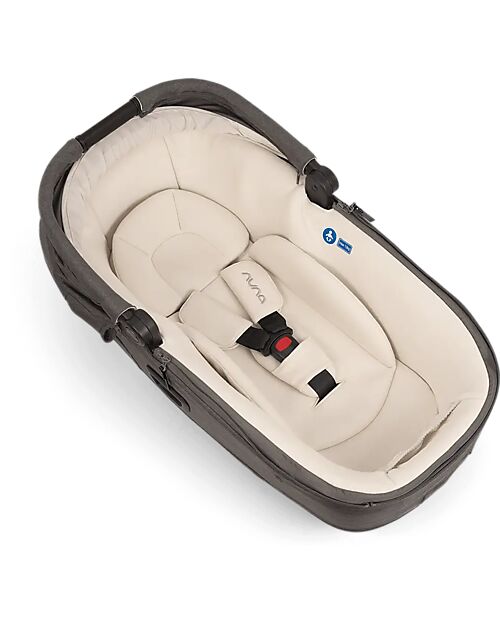 Nuna Cari Next Carrycot for Stroller and Car - Thunder - Compatible with Next Base - Lightweight Safe and Transportable Pram Systems