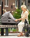Nuna Cari Next for Stroller and Car - 0-6 Months - Caviar - Compatible with Base Next - Light Safe and Transportable Pram Systems