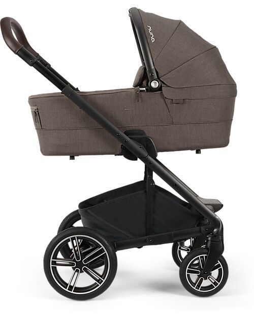 Nuna Carrycot for Mixx Next Stroller - Chestnut - Attaches to the Stroller with One Click Pram Systems