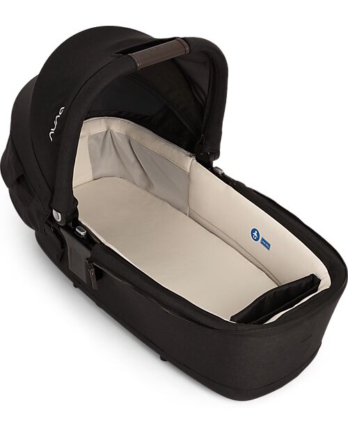 Nuna Carrycot Lytl - Caviar - Chocolate - Comfortable and Safety Pram Systems