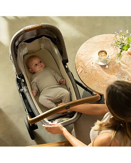 Nuna Carrycot Lytl - Cedar - Chocolate - Comfortable and Safety Pram Systems