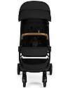 Nuna Compact TRVL Stroller - Caviar - Black - Ideal for Traveling and for the City! Lights Strollers
