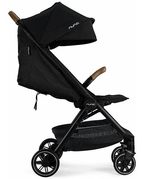 Nuna Compact TRVL Stroller Caviar Black Ideal for Traveling and for the City unisex bambini