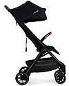 Nuna Compact TRVL Stroller - Caviar - Black - Ideal for Traveling and for the City! Lights Strollers