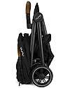 Nuna Compact TRVL Stroller - Caviar - Black - Ideal for Traveling and for the City! Lights Strollers