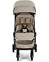 Nuna Compact TRVL Stroller - Hazelwood - Beige - Ideal for Traveling and for the City! Lights Strollers
