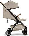 Nuna Compact TRVL Stroller - Hazelwood - Beige - Ideal for Traveling and for the City! Lights Strollers