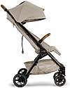 Nuna Compact TRVL Stroller - Hazelwood - Beige - Ideal for Traveling and for the City! Lights Strollers