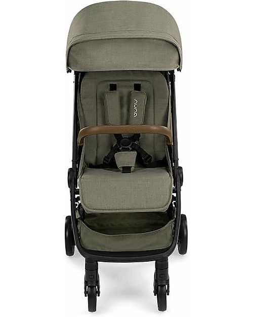 Nuna Compact TRVL Stroller - Pine - Green - Ideal for Traveling and for the City! Lights Strollers